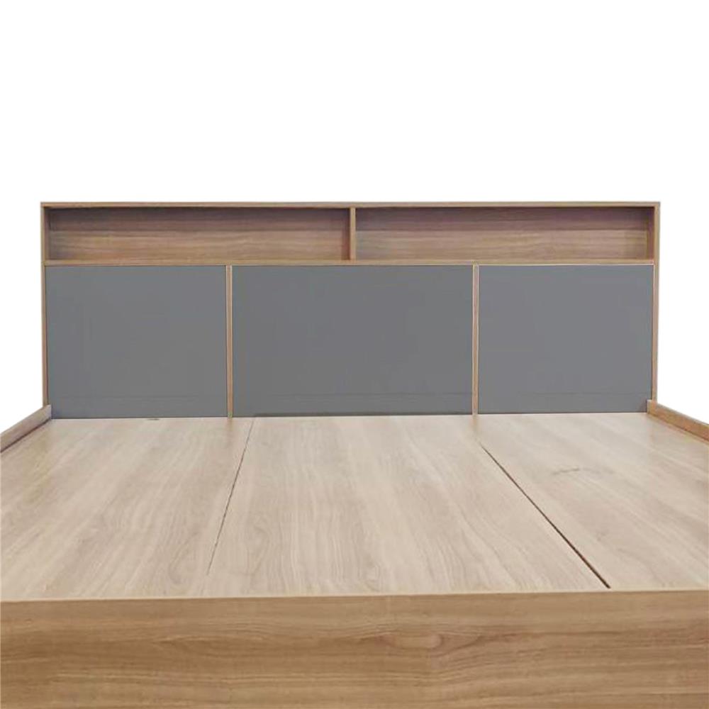 เตียง 6 ฟุต FURDINI KEPT สี NT OAK/เทา