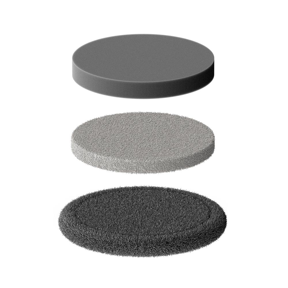 หัวขัดฟองน้ำ HOTO HFE0008GL รุ่นมีด้าม (ชุด 3 ชิ้น)