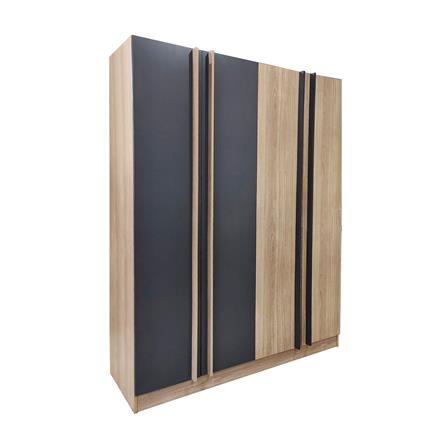 ชุดห้องนอน 5 ฟุต + ตู้เสื้อผ้า 160 ซม. FURDINI KEPT สี NT OAK/เทา_3