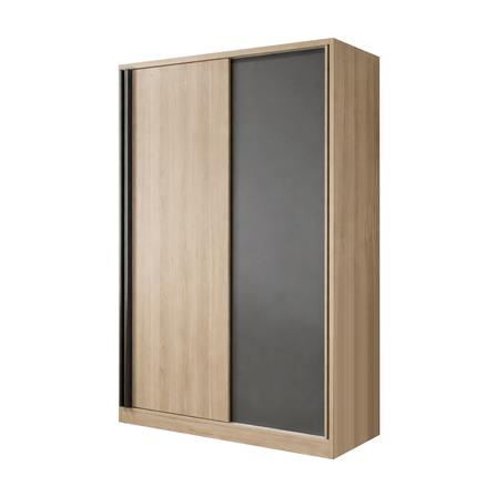 ตู้เสื้อผ้าบานเลื่อน FURDINI KEPT 160 ซม. สี NT OAK/เทา_0