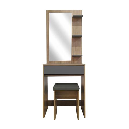 ชุดโต๊ะเครื่องแป้ง FURDINI KEPT 60 ซม. สี NT OAK/เทา_0