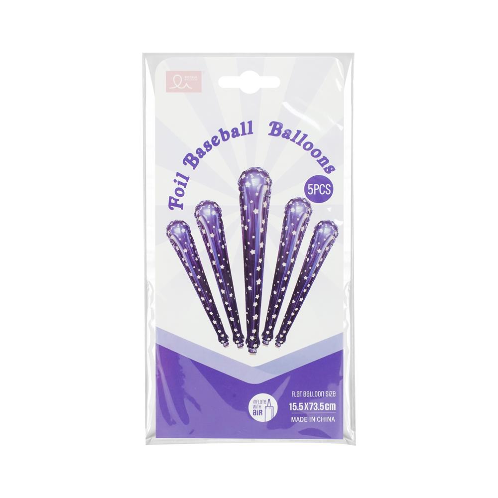 ลูกโป่งฟอยล์ กระบองเชียร์ SNAZZ 28 นิ้ว สีม่วง
