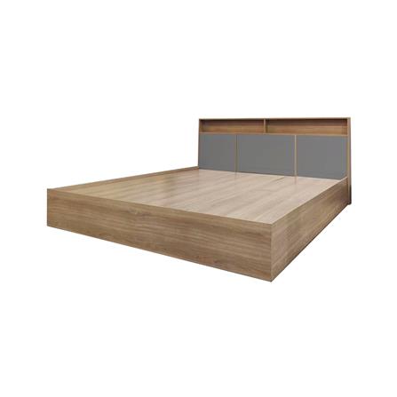 ชุดห้องนอน 6 ฟุต + ตู้เสื้อผ้า 160 ซม. FURDINI KEPT สี NT OAK/เทา_1