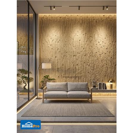 แผ่นตกแต่งผนัง PU 60x120 ซม. TARA BRICK ROCK BROWN_4
