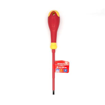 ไขควงปากแบนหุ้มฉนวน VDE WORKPRO WP341025 5.5x150 มม._3