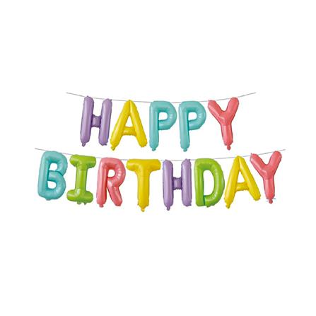 ลูกโป่งฟอยล์ HAPPY BIRTHDAY SIGN SNAZZ 16 นิ้ว สีรุ้ง_0