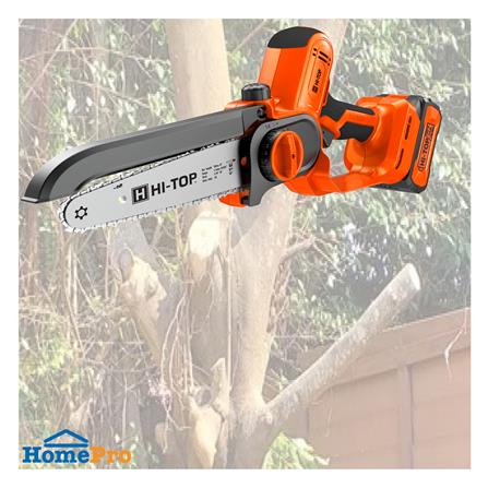เลื่อยโซ่ไร้สาย (พร้อมแบตเตอรี่) HI-TOP CS8-BL20VS 8 นิ้ว 20 โวลต์_1
