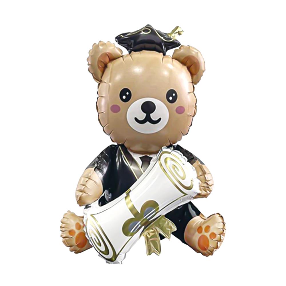 ลูกโป่งฟอยล์ GRADUATION BEAR SNAZZ 28 นิ้ว สีขาว/ดำ
