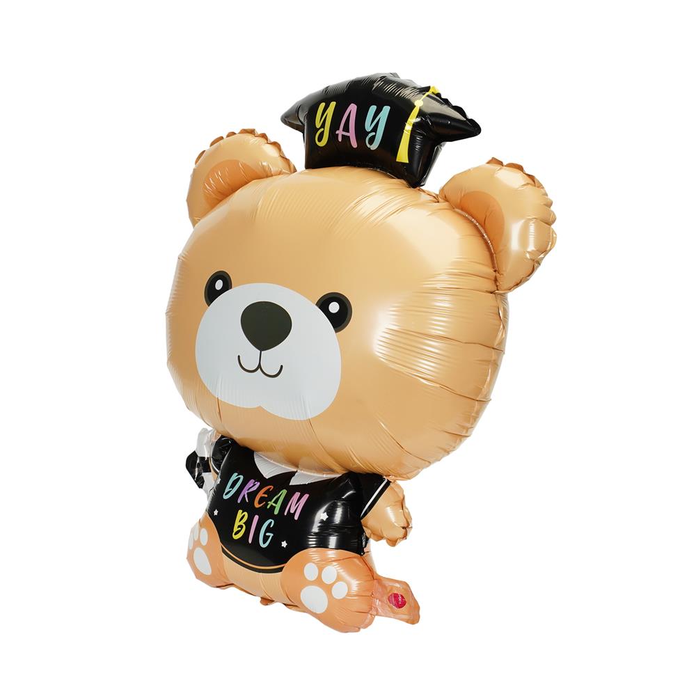ลูกโป่งฟอยล์ SNAZZ BEAR GRADUATION SET 29 นิ้ว สีดำ
