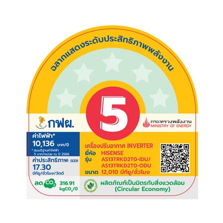 แอร์ผนัง HISENSE AS13TRKD2T0 12010 บีทียู อินเวอร์เตอร์_5