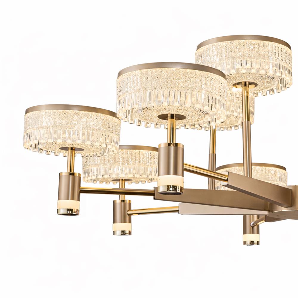 ไฟช่อ LED CARINI KM9855-8+4 132 วัตต์ DAYLIGHT/COOL WHITE/WARM WHITE 12 หัว