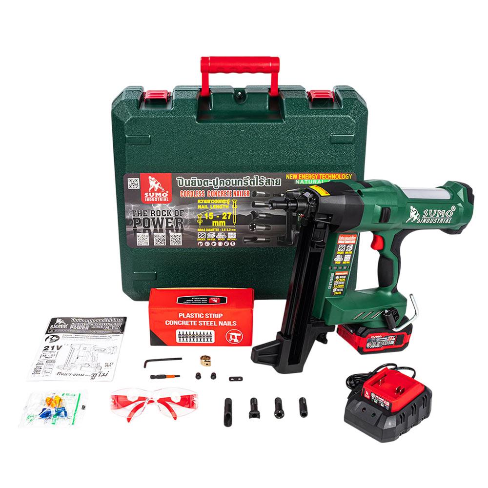 เครื่องยิงตะปูขาเดี่ยวไร้สาย (พร้อมแบตเตอรี่) SUMO CN27