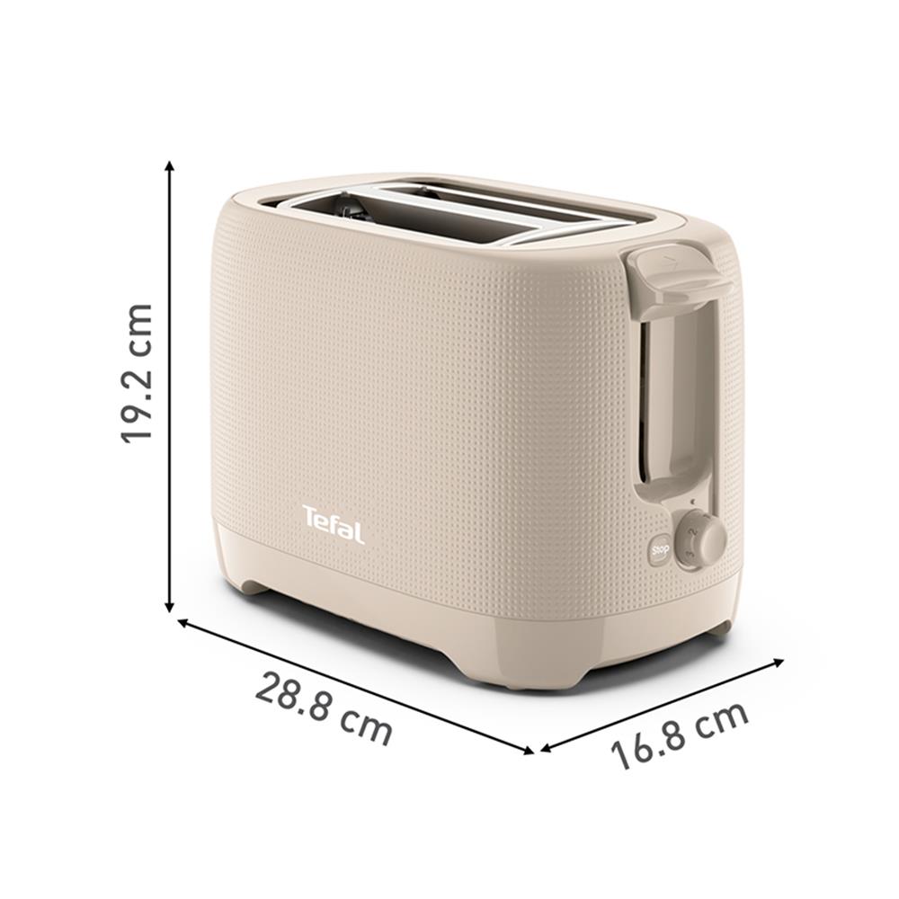 เครื่องปิ้งขนมปัง TEFAL TT2M1BT0 สีครีม