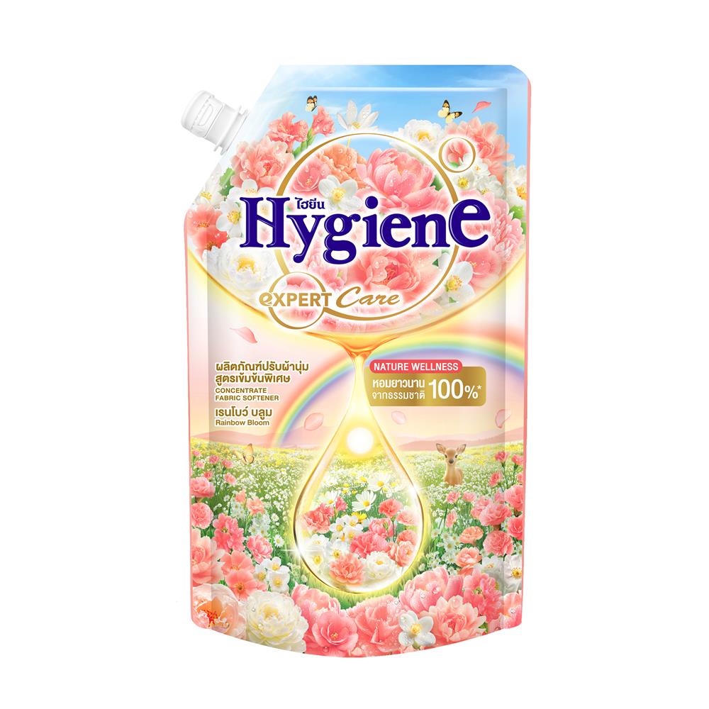 น้ำยาปรับผ้านุ่ม HYGIENE 470 มล. เรนโบว์ บลูม (แพ็ก 2+1)