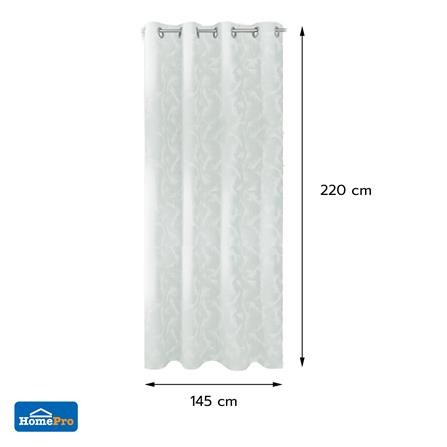 ผ้าม่าน EYELET HOME LIVING STYLE CAYLA UV 145x220 ซม. สีเทา_5