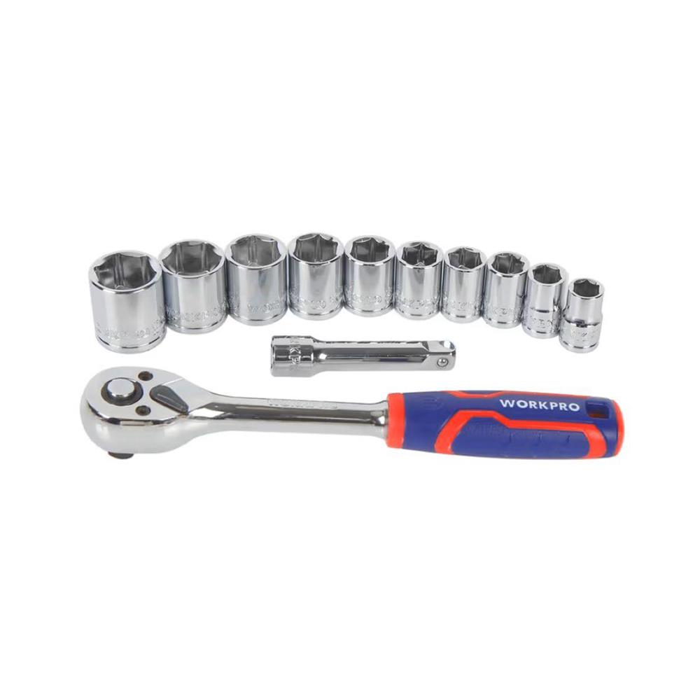 ชุดซ็อกเกต 3/8 นิ้ว WORKPRO WP202557 (ชุด 12 ชิ้น)