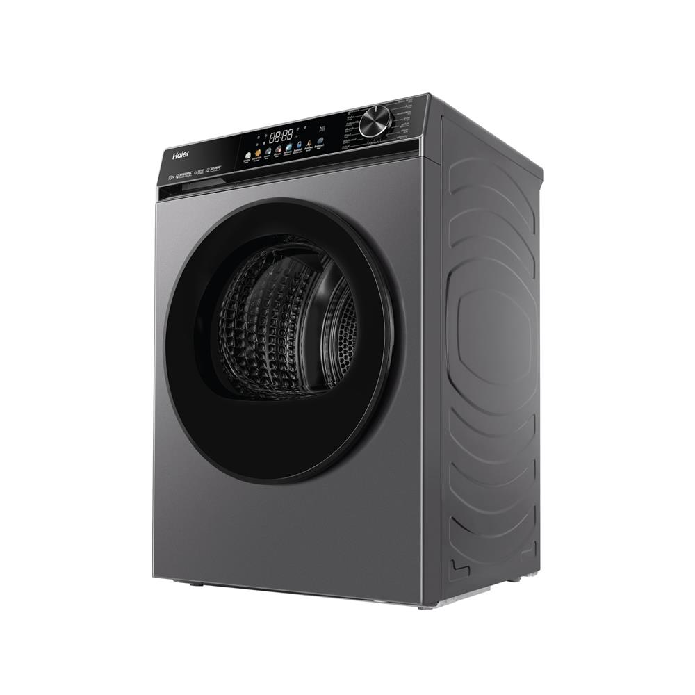เครื่องอบผ้าฝาหน้า HAIER HD100-A357S8 10 กก. HEATPUMP สีเทาเข้ม