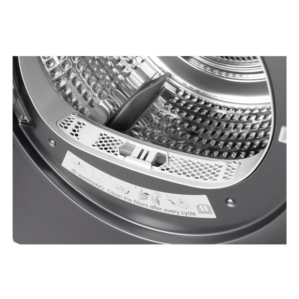 เครื่องอบผ้าฝาหน้า HAIER HD100-A357S8 10 กก. HEATPUMP สีเทาเข้ม