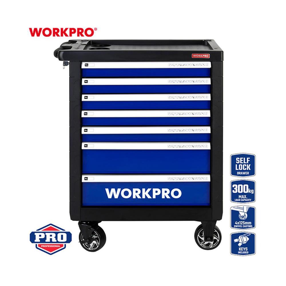 ตู้เก็บเครื่องมือช่าง 7 ชั้น มีล้อ WORKPRO WP285002 (ไม่รวมเครื่องมือ)