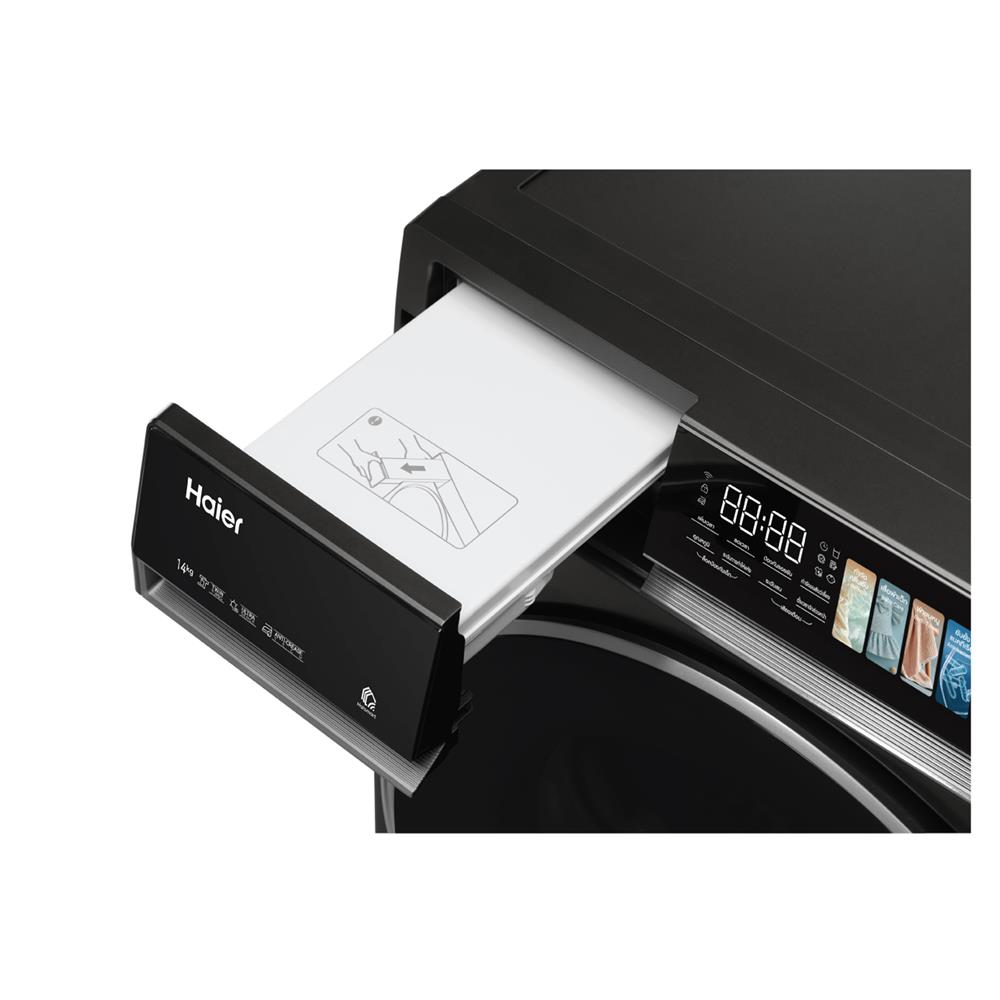 เครื่องอบผ้าฝาหน้า HAIER HD140-AR367S8U1 14 กก. สีเทาเข้ม