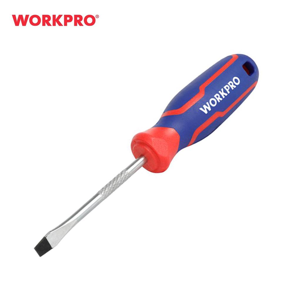 ไขควงปากแบนด้ามสามสี WORKPRO WP221022 8X150 มม.