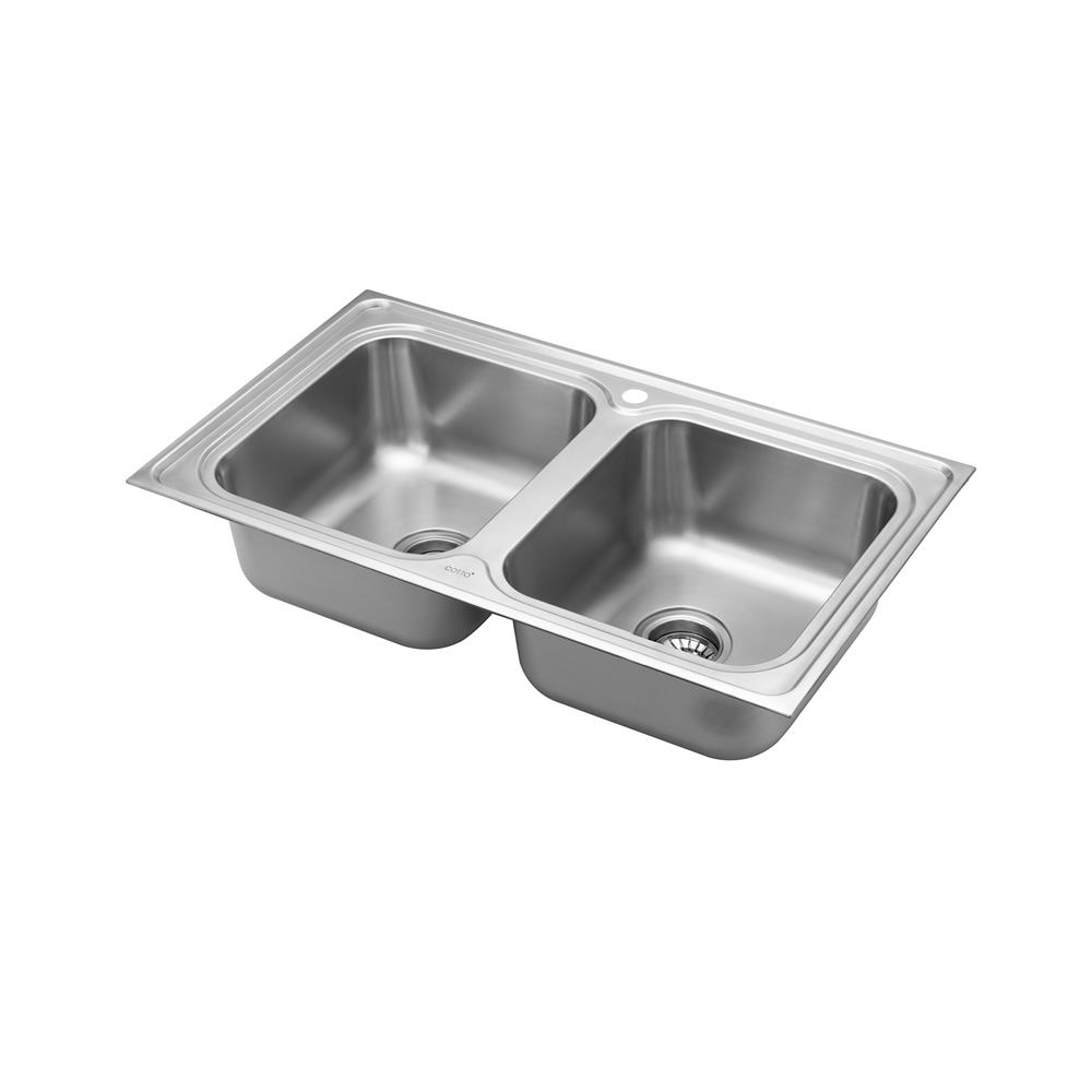ซิงค์ฝัง 2 หลุม COTTO CT8851T 85 ซม. สีเงิน