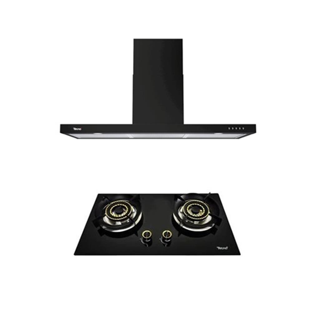 เตาฝัง+เครื่องดูดควัน TECNOSTAR HD 90 SB+HB MINI2R