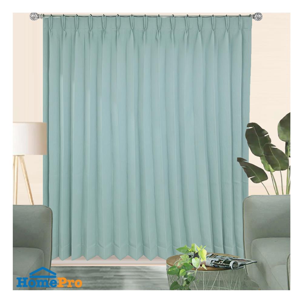 ผ้าม่านจีบ BENETTA TISCY UV 160x220 ซม. สีเขียว