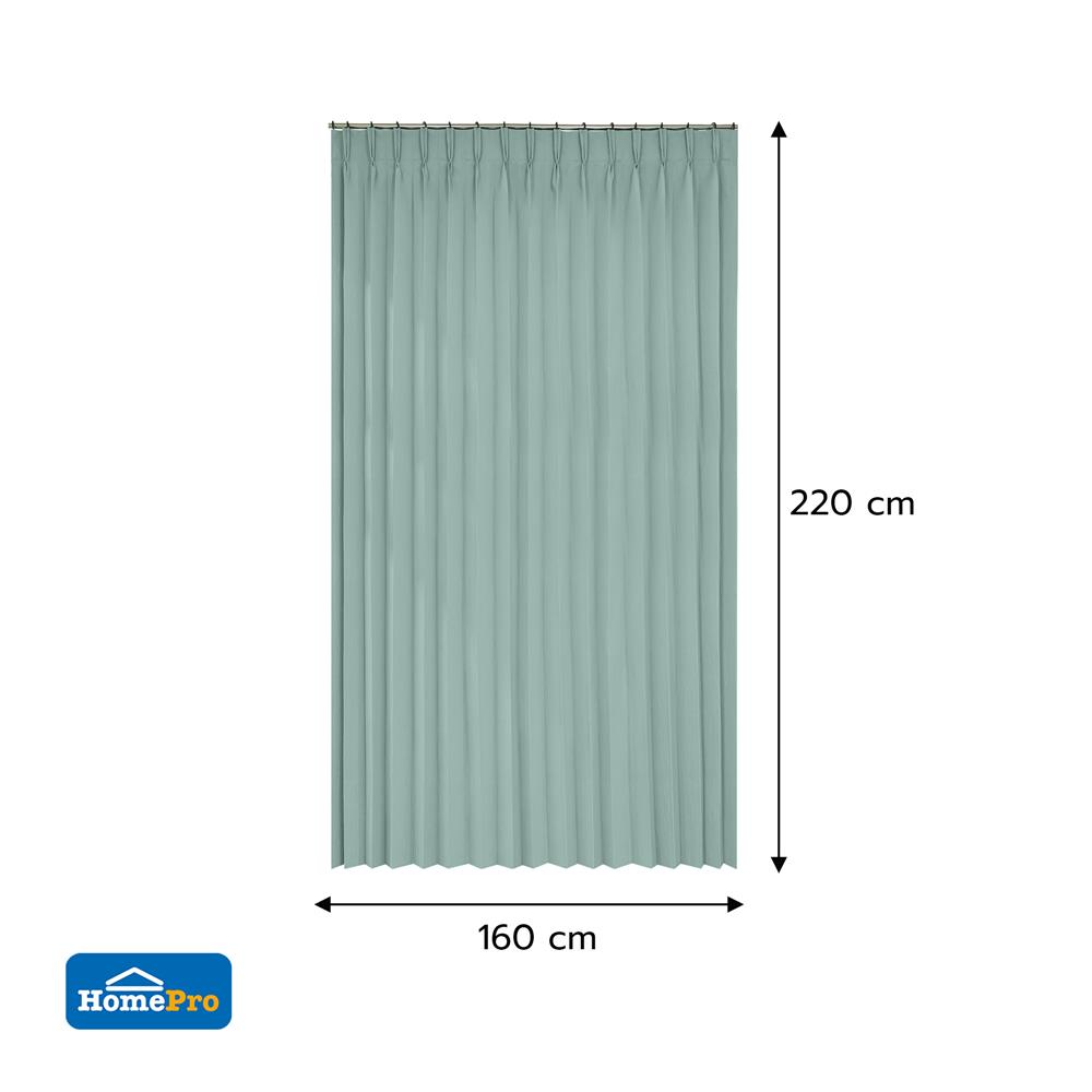 ผ้าม่านจีบ BENETTA TISCY UV 160x220 ซม. สีเขียว