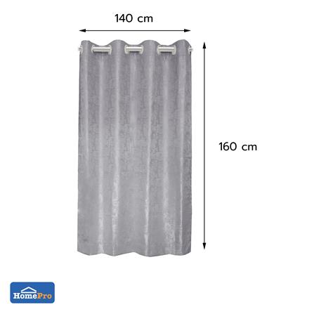 ผ้าม่าน EYELET HOME LIVING STYLE CHANA UV 140x160 ซม. สีเทา_4