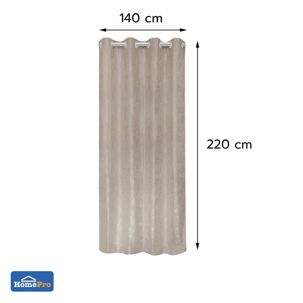 ผ้าม่าน EYELET HOME LIVING STYLE CHANA UV 140x220 ซม. สีน้ำตาล