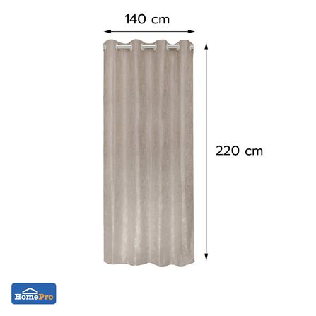 ผ้าม่าน EYELET HOME LIVING STYLE CHANA UV 140x220 ซม. สีน้ำตาล_3