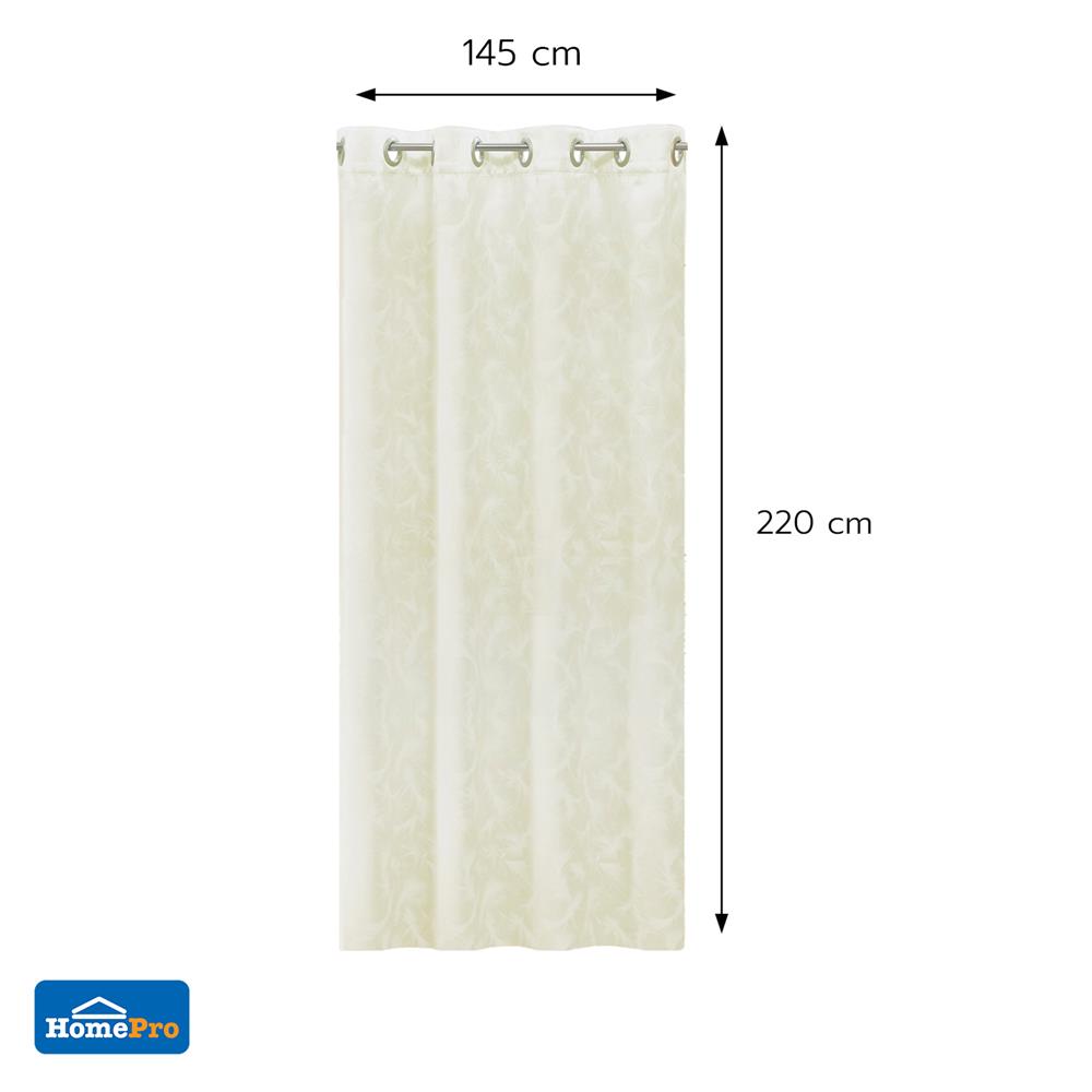 ผ้าม่าน EYELET HOME LIVING STYLE CAYLA UV 145x220 ซม. สีครีม