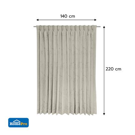 ผ้าม่านจีบ BENETTA WALKEN UV 140x220 ซม. สีครีม_4