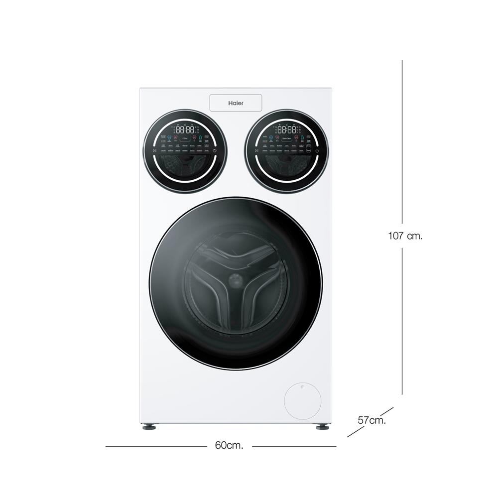 เครื่องซักผ้าฝาหน้า 3 ถัง HAIER HW140-BD14697WU1 14 กก.