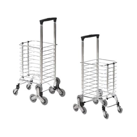 รถเข็นช้อปปิ้งพับได้ 8 ล้อ BARCO FOSC-002-BLK สีเงิน_2