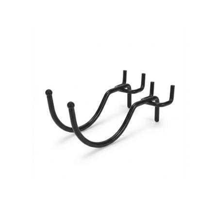 ตะขอแขวนเหล็กแบบโค้ง CUSTOMAI สีดำ (ชุด 2 ชิ้น)_0