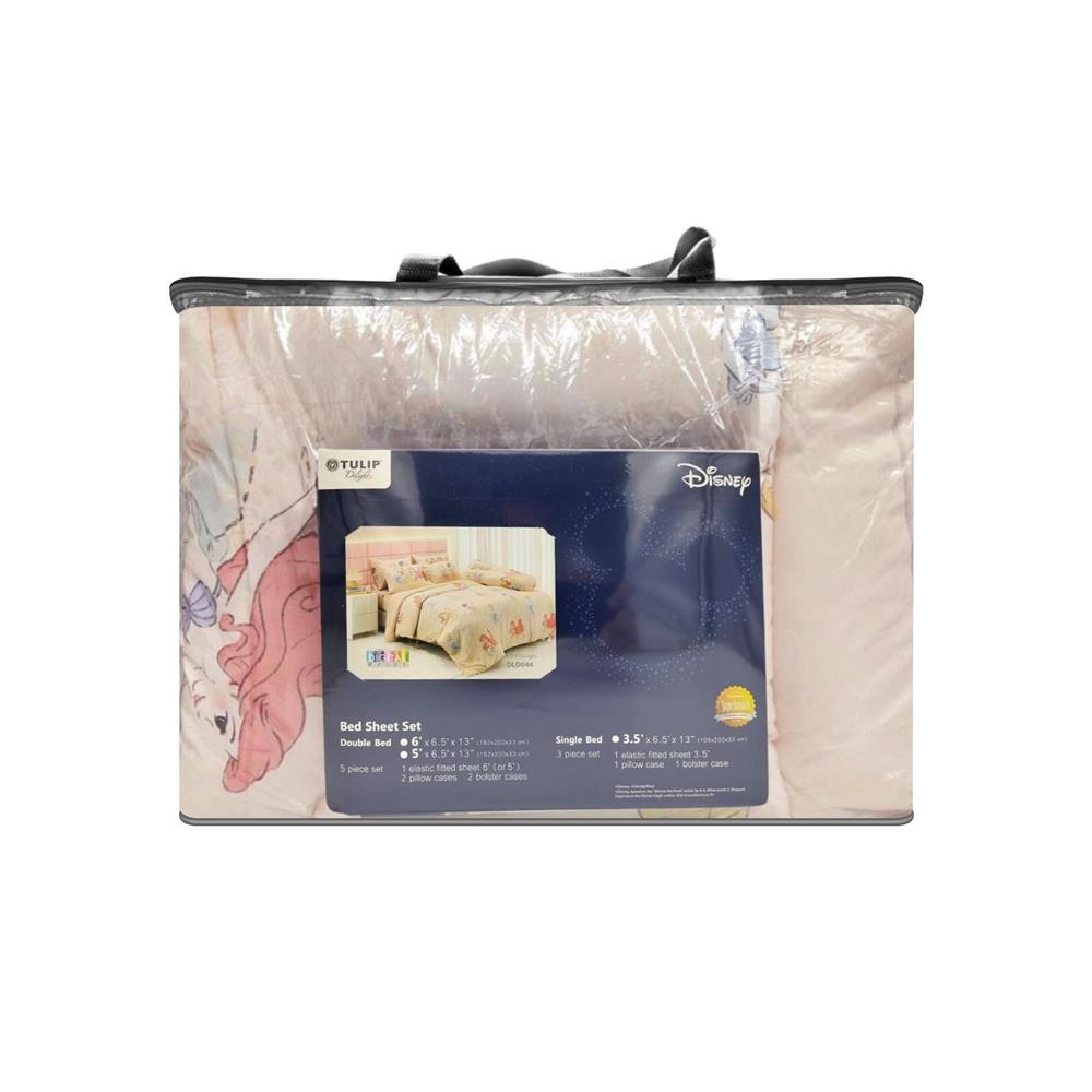 ชุดผ้าปูที่นอน 5 ฟุต (ชุด 6 ชิ้น) TULIP PRINCESS 60256-DLD044