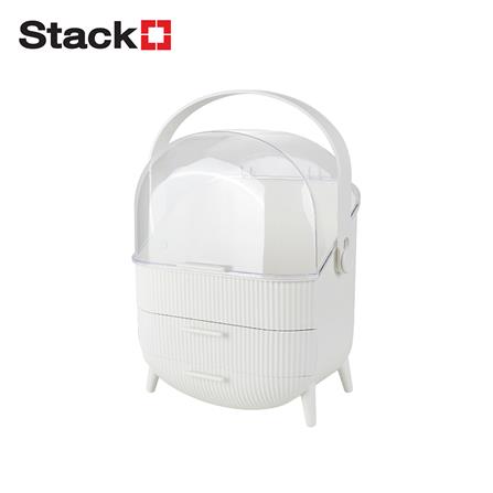 ชุดกล่องลิ้นชัก MAKE UP STACKO AIRA 28.5x20x38.5 ซม. สีขาว_0