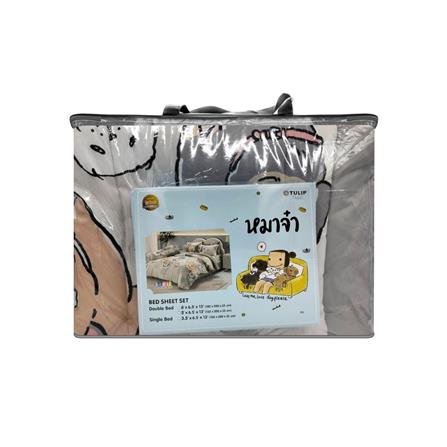 ชุดผ้าปูที่นอน 5 ฟุต (ชุด 6 ชิ้น) TULIP หมาจ๋า 60256-DLD047_3
