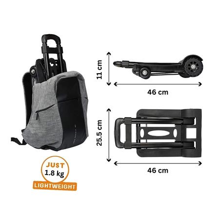 รถเข็น 2 ล้อพับได้ BARCO FOCA-004-BLK 25 กก. สีดำ_7