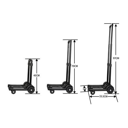 รถเข็น 2 ล้อพับได้ BARCO FOCA-004-BLK 25 กก. สีดำ_6