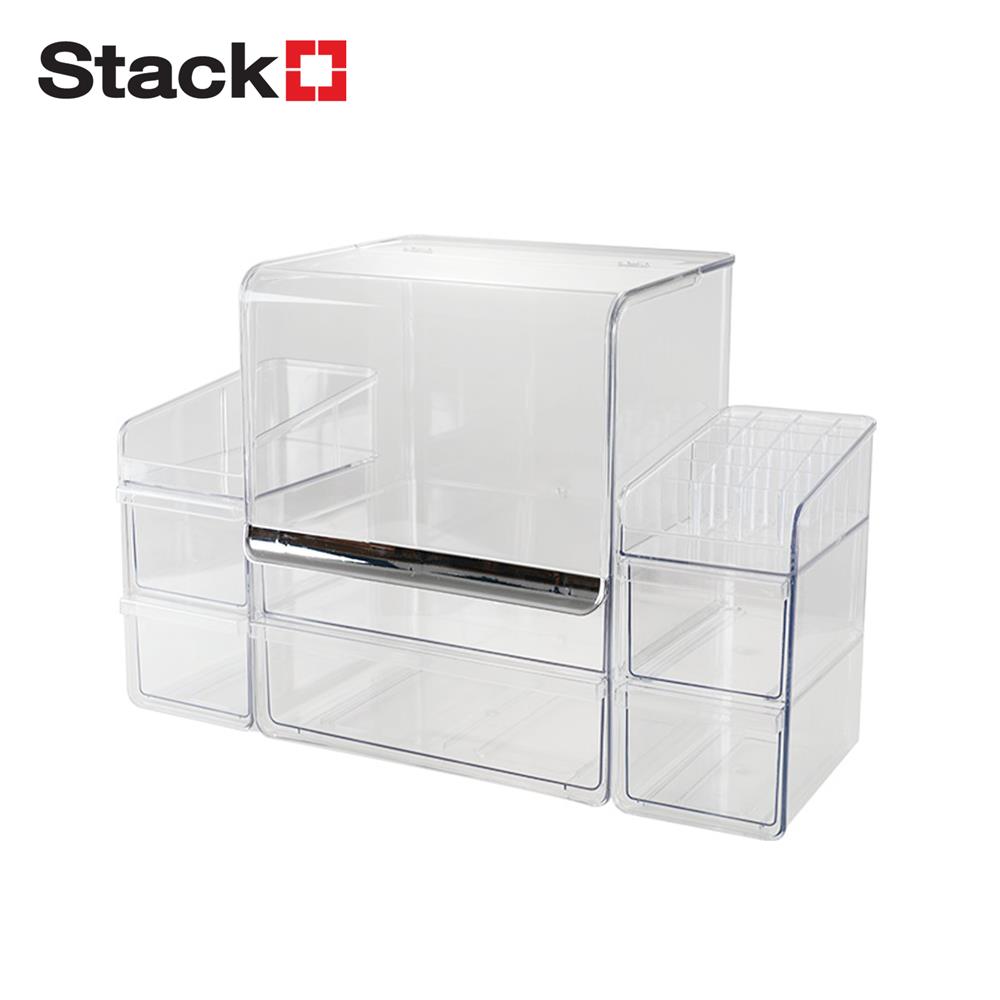 ชุดกล่องลิ้นชัก MAKE UP STACKO BREIS 27x22x32.5 ซม. สีใส