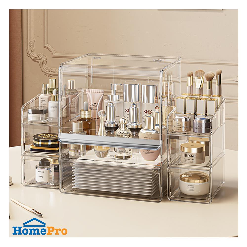 ชุดกล่องลิ้นชัก MAKE UP STACKO BREIS 27x22x32.5 ซม. สีใส