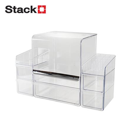 ชุดกล่องลิ้นชัก MAKE UP STACKO BREIS 27x22x32.5 ซม. สีใส_0