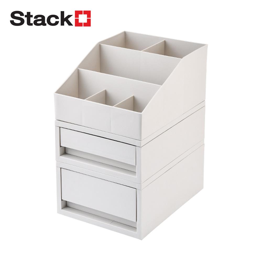 ชุดกล่องลิ้นชัก STACKO NEO 25.7x19.7x32.2 ซม. สีขาว