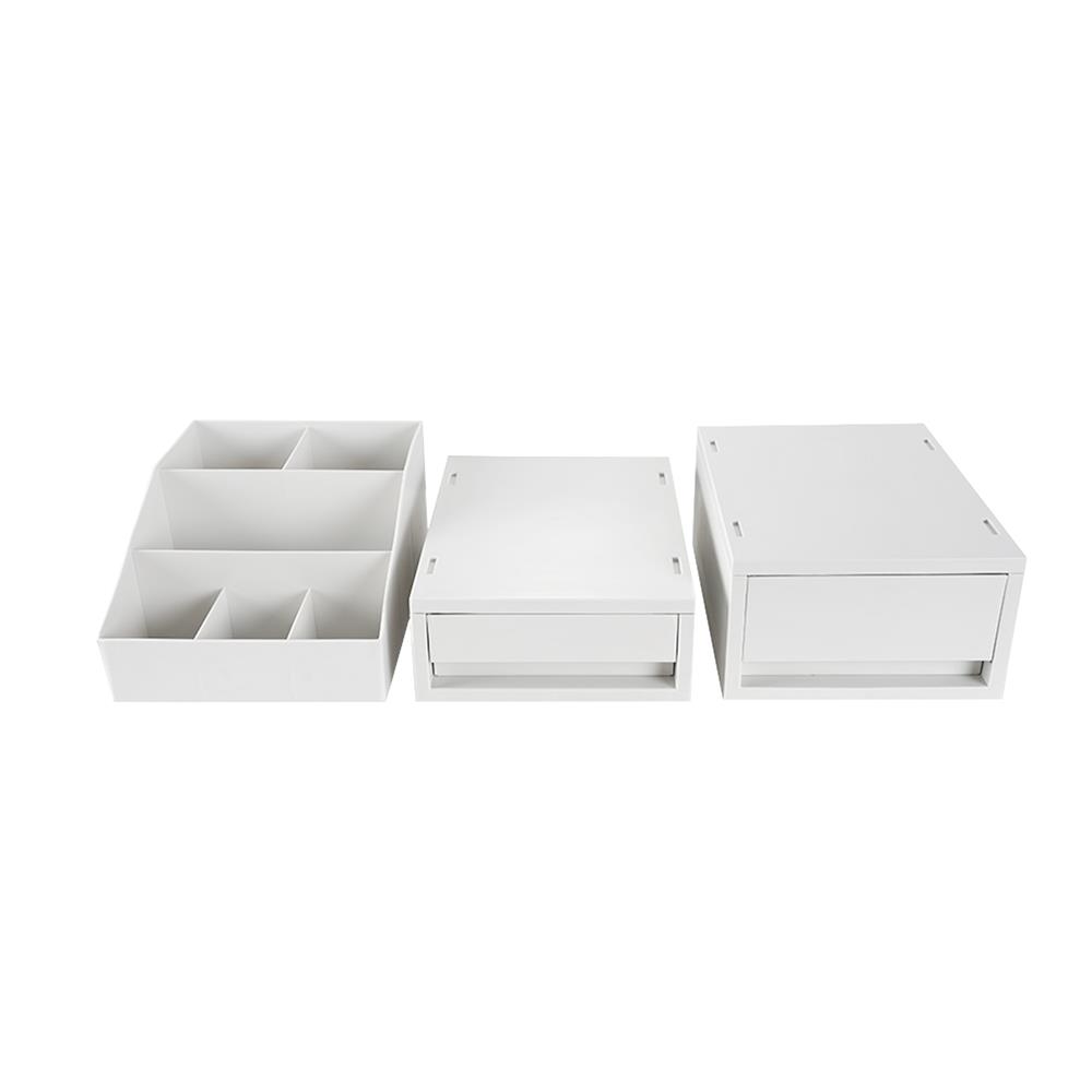 ชุดกล่องลิ้นชัก STACKO NEO 25.7x19.7x32.2 ซม. สีขาว