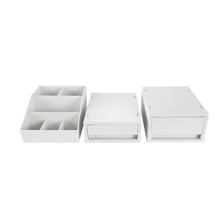 ชุดกล่องลิ้นชัก STACKO NEO 25.7x19.7x32.2 ซม. สีขาว_2