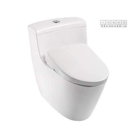 สุขภัณฑ์ 1 ชิ้น พร้อมฝารองนั่งอัตโนมัติ TOTO CW636SW8 3/4.5 ลิตร สีขาว_0