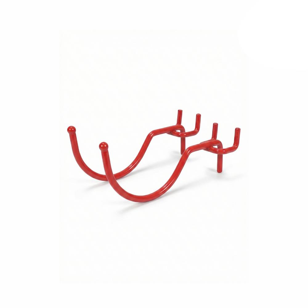 ตะขอแขวนเหล็กแบบโค้ง CUSTOMAI 10 ซม. สีแดง (ชุด 2 ชิ้น)_1